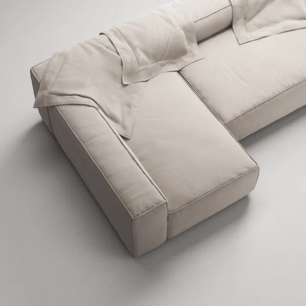 Grand Nelipaikkainen Sohva Divaani Vasen Sandshell Beige