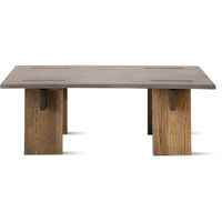 Arnold Sofabord 65x110 cm Mørk Beton / Mørk Eg
