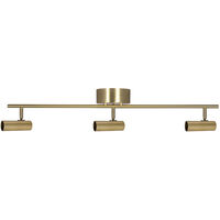 Hubble 3 Long Loftslampe Børstet messing