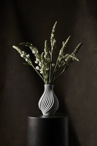 Twist Vas H18 cm vit porslin Vase