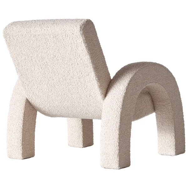 Arco Loungefåtölj Liten Bouclé Beige