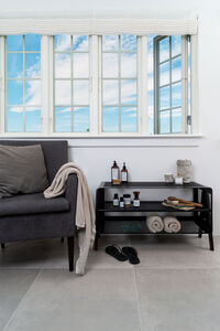 Floor Skohylle 92x35x50 cm Svart