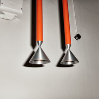 Apollo 59 Pendel Red Orange / Polerat Aluminium