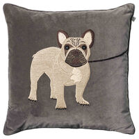 French Bull Dog Pudebetræk 50x50 Grå