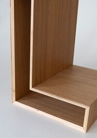 L-shelf Seinähylly Tammi
