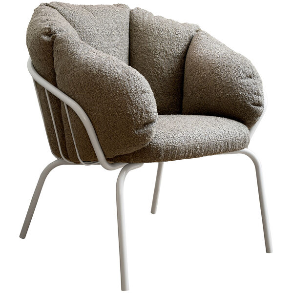 Same Easy Lenestol Taupe / Hvit