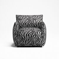 Le Petite Fåtölj Zebra Svart / Vit
