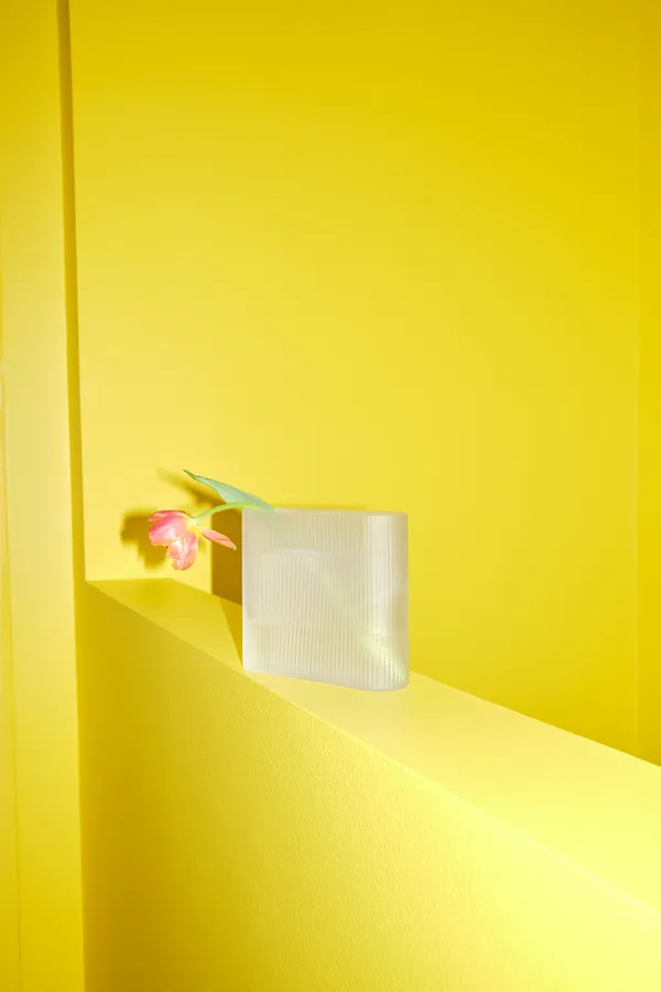 Ridge Vas Frostat Glas 165 cm Vit