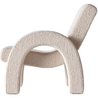 Arco Loungefåtölj Liten Bouclé Beige