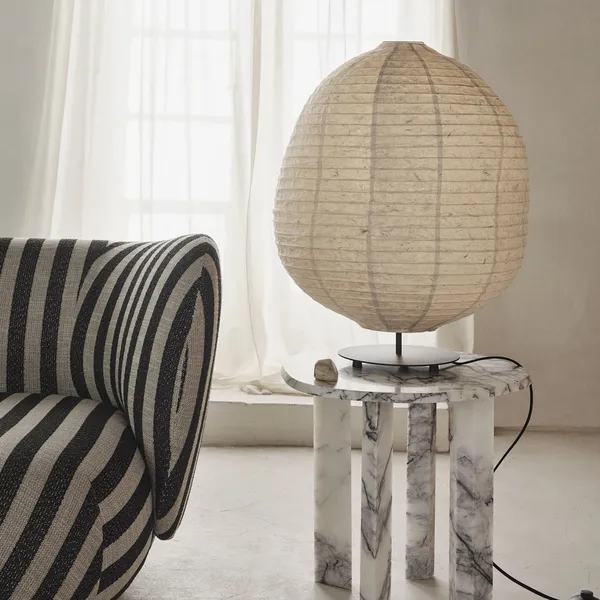 Kurbis Golvlampa Ø60 cm Natural/Svart Low