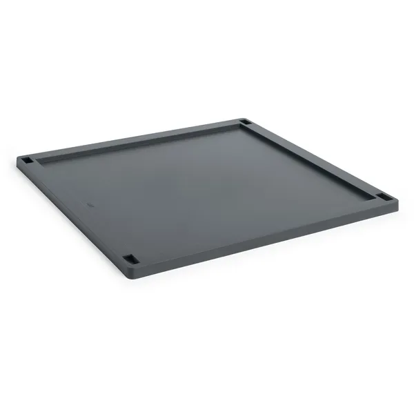 Colour Crate Plastic Large Square Lock Charcoal