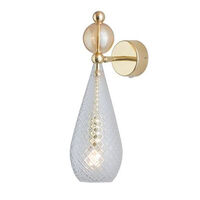 Smykke Vegglampe Crystal Check / Golden Smoke Ball / Shiny Gold