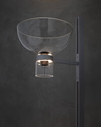 Nocturne Floor Lamp Bowl Silver