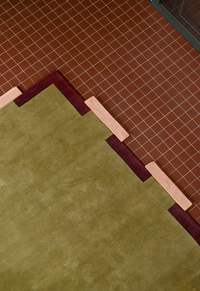 Teklan Fregio Villamatto 200x300 cm Olive / Blush