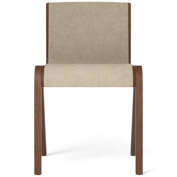 Ready Stol Klädd Framsida Mörkbetsad Ek / Bouclé 02