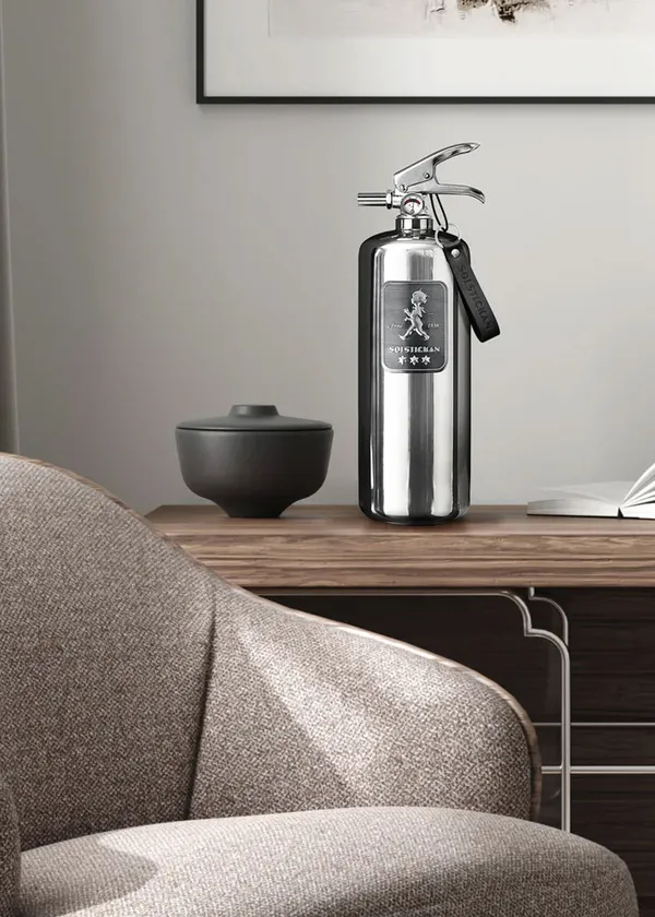 Solstickan Brandsläckare 2 kg Steel Design Edition