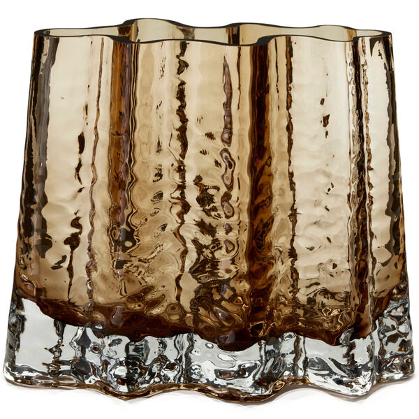 Gry Wide Vase H19 cm Cognacfarget