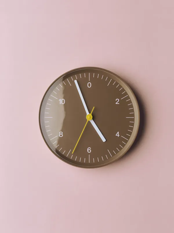 Wall Clock (Recycled) Brown