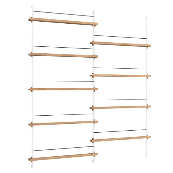 Magazine Hylla 162x188 cm Ek/Vit