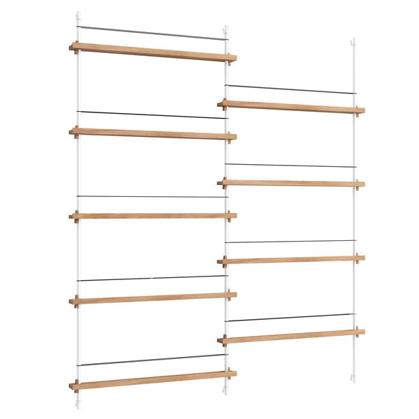 Magazine Hylly 162x188 cm Tammi/Valkoinen