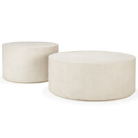 Elements Soffbord Off-white Ø80 cm