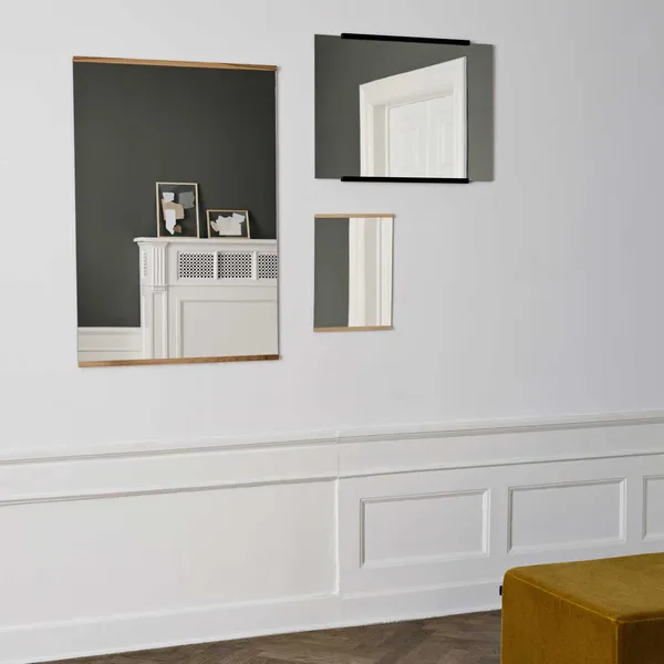 Rektangulært Veggspeil Eik 70x100 cm