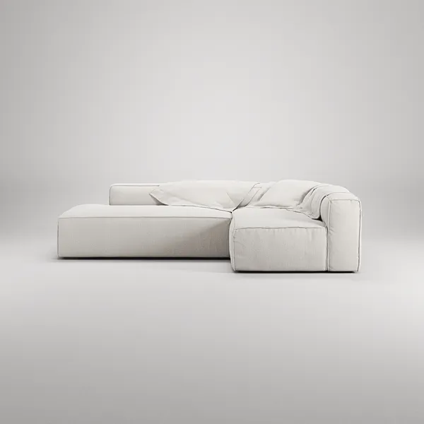Grand Loungesofa 3-seters åpen ende Venstre Steam White