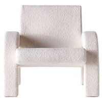 Arco Loungestol Bouclé Hvid