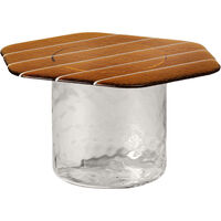 Striche Coffee Table Orange / Transparent