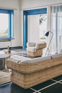 Basket Lounge-Tuoli Rottinki / Belsuede Sp Fr 133