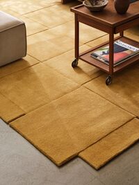 Basket Matto Yellow Ochre 180x180 cm