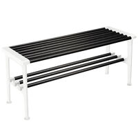 Nostalgi Bänk 100 cm Svartbetsad Ek / Vit