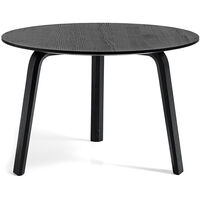 Bella Coffee table 60x39 cm Black Water-based Lacquered Oak