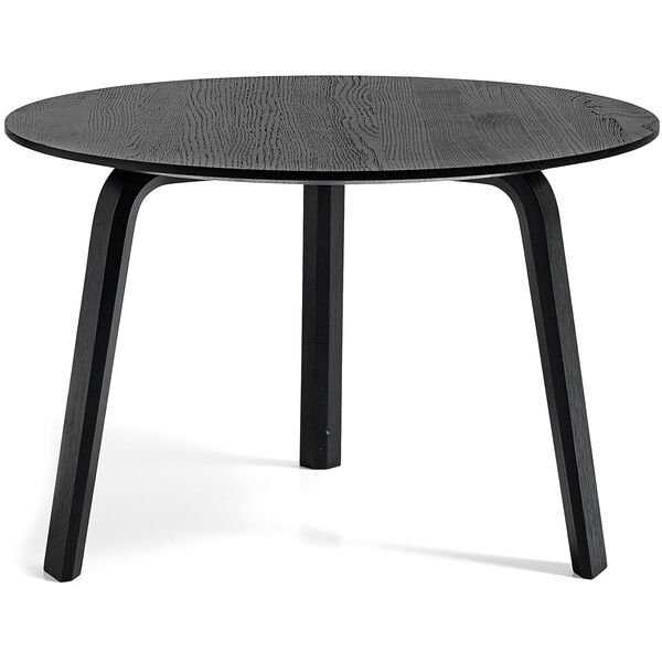 Bella Coffee table 60x39 cm Black Water-based Lacquered Oak