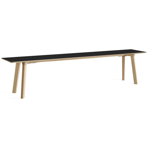 CPH Deux 215 2.0 Bänk 200 cm Svart / Obehandlad Bok