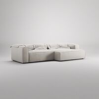 Grand Kolmipaikkainen Sohva leposohva Oikea Moon White