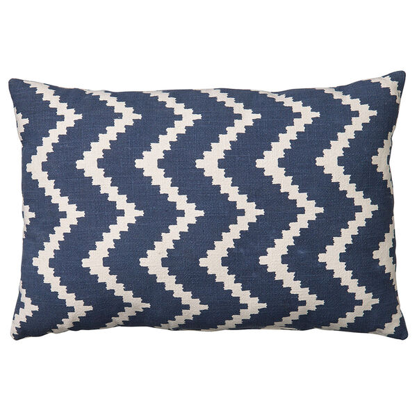 Ikat Sema Tyyny 40x60 cm Ulkona Käytettävä Sininen / Off-white