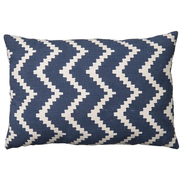 Ikat Sema Pude 40x60 cm Udendørs Blå / Offwhite