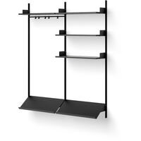 Wardrobe 3 Hylle Sort / Sort Ask