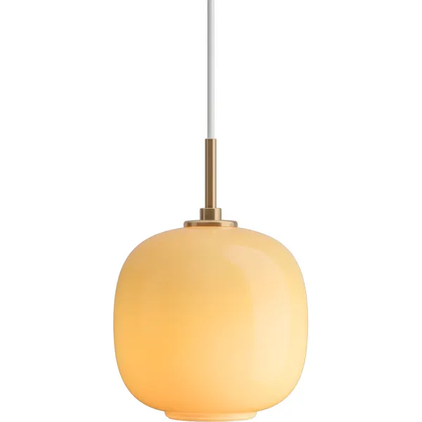 VL45 Radiohus Pendel 175 mm Messing / Glossy Amber
