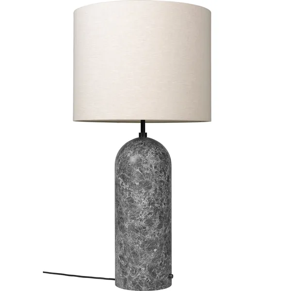 Gravity XL Golvlampa Låg Grå Marmor / Canvas