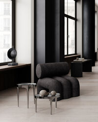 Foku Loungestol Bouclé Deep Taupe