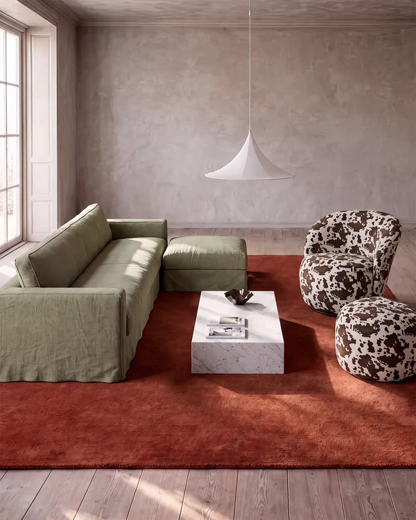 Betræk Til Loom Nest 3-Personers Sofa Linne Moss