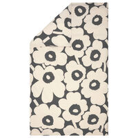 Unikko Påslakan Off-white/Charcoal 150x210 cm