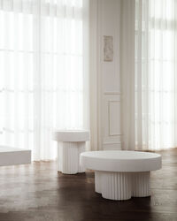 Gear Coffee Table Ø70 cm Chalk