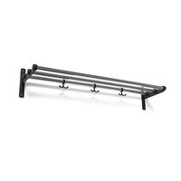 Nostalgi Hat Rack/Shoe Rack Black Fittings Hattehylde Sort Krom