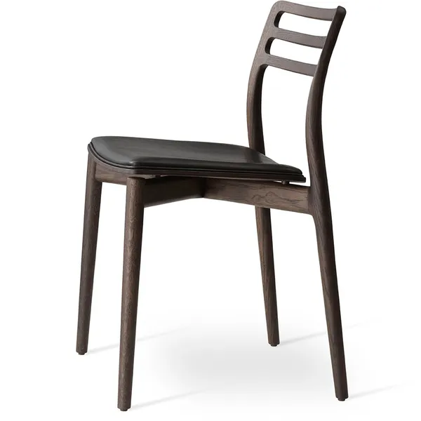 481 Cabin Stol Skinn Mørk Eik / Sort