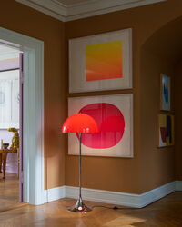 Panthella Golvlampa 50 cm Opal Red