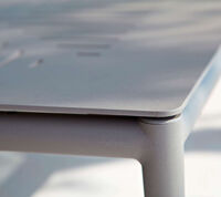 Conic Sofabord 75x75 cm Lava Grey Aluminum