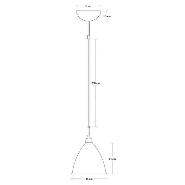 Bestlite BL9S Loftslampe Messing